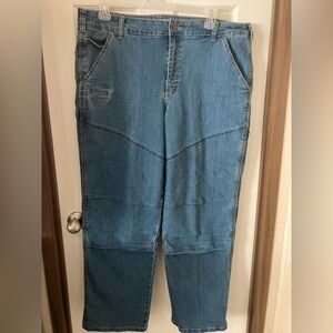 Women's Blue Jeans C.E. Schmidt work cargo jeans 20 Average